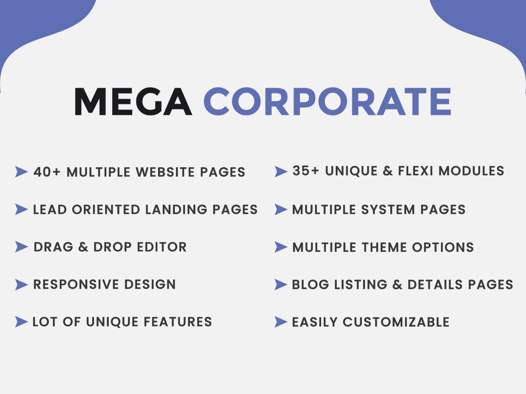 Mega Corporate - Features