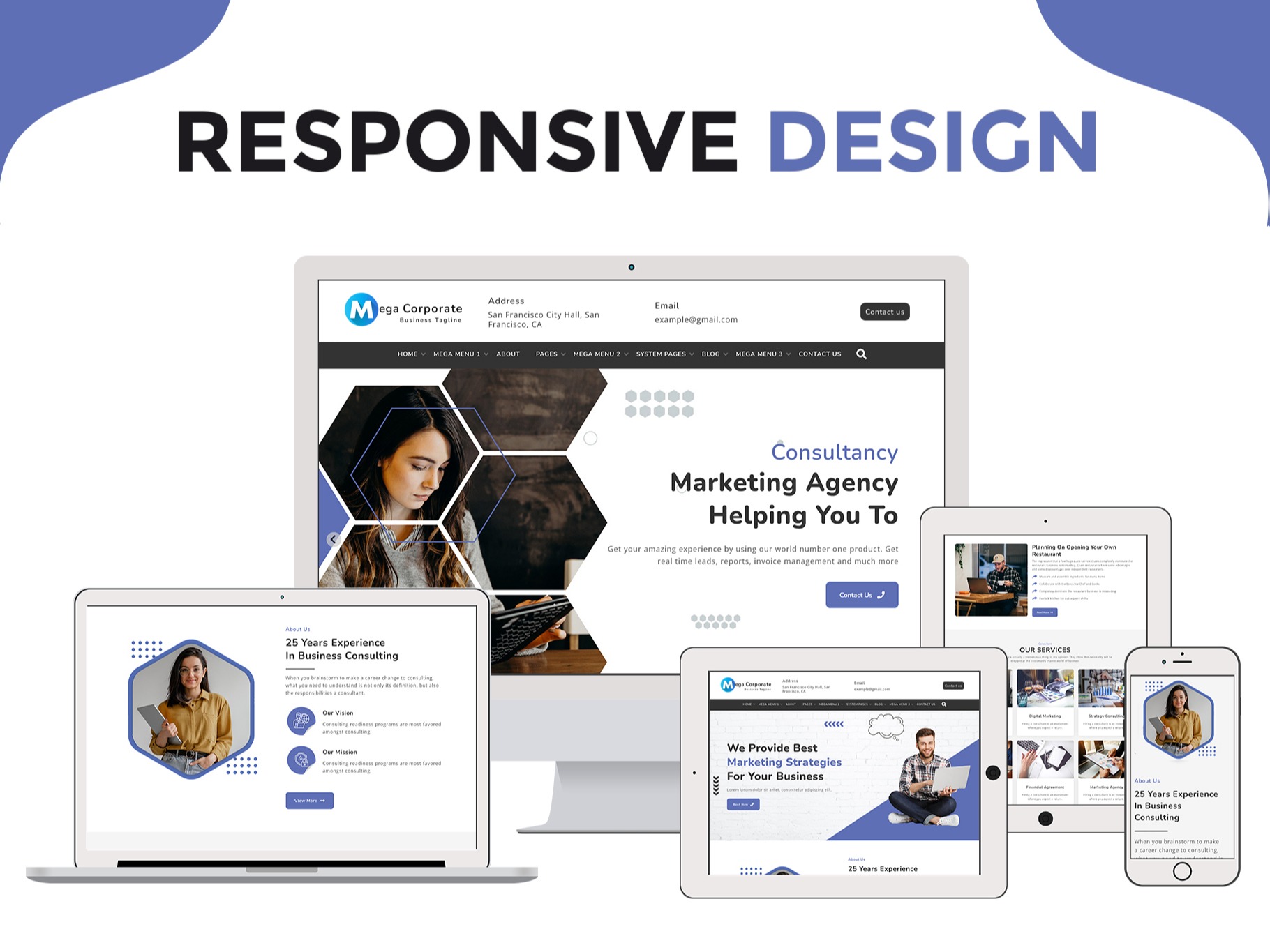 Mega Corporate - Responsive in All Devices
