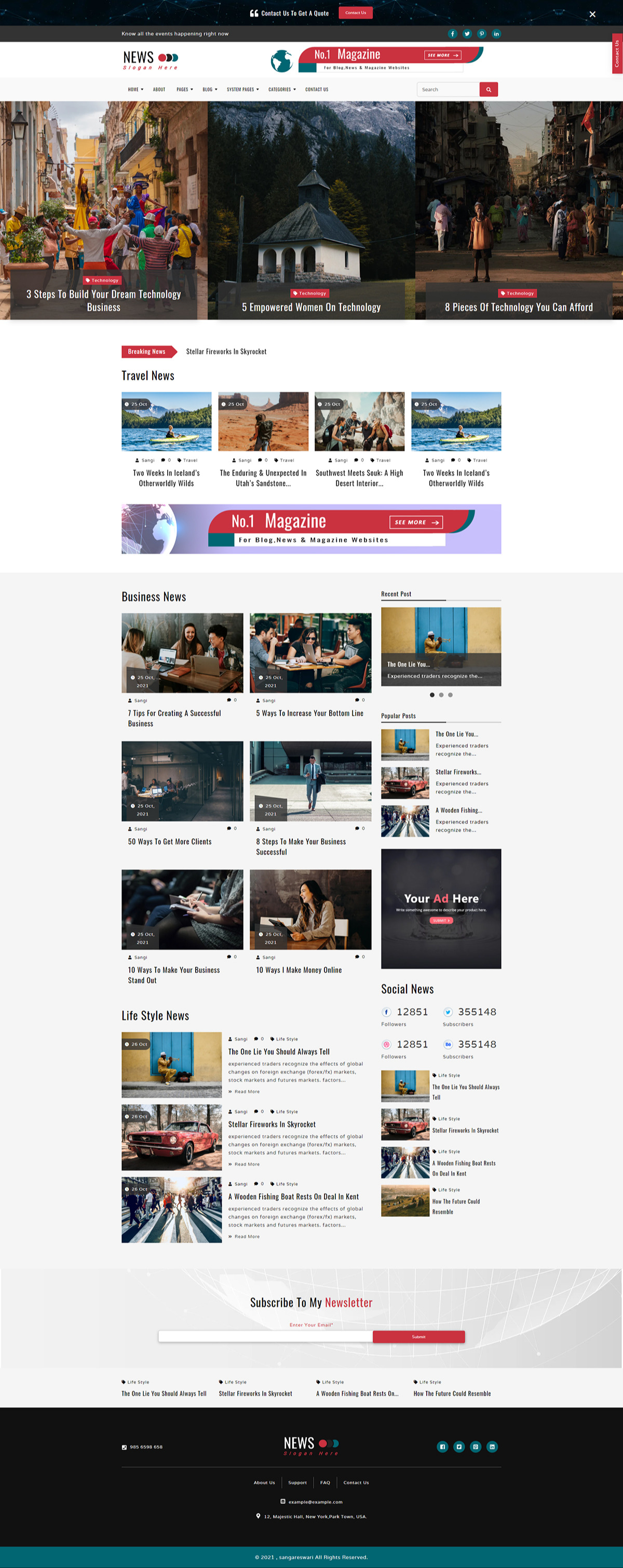 News Pro - Main Home Page